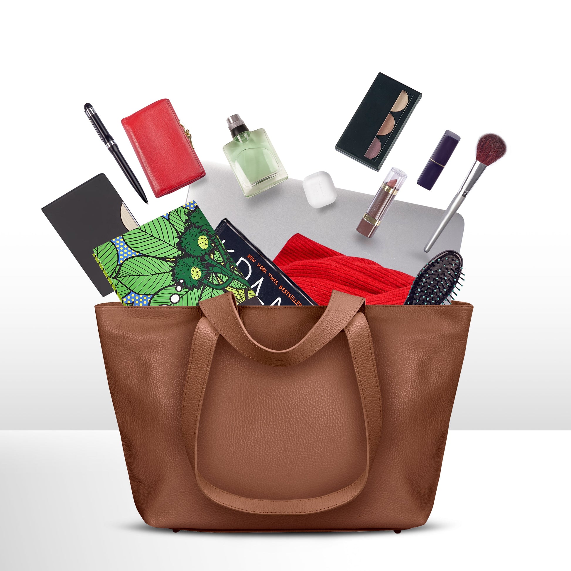 Italian Genuine Calf Leather Tote Bag 122500 TAKEASY