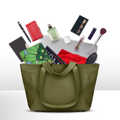 Italian Genuine Calf Leather Tote Bag 122500 TAKEASY