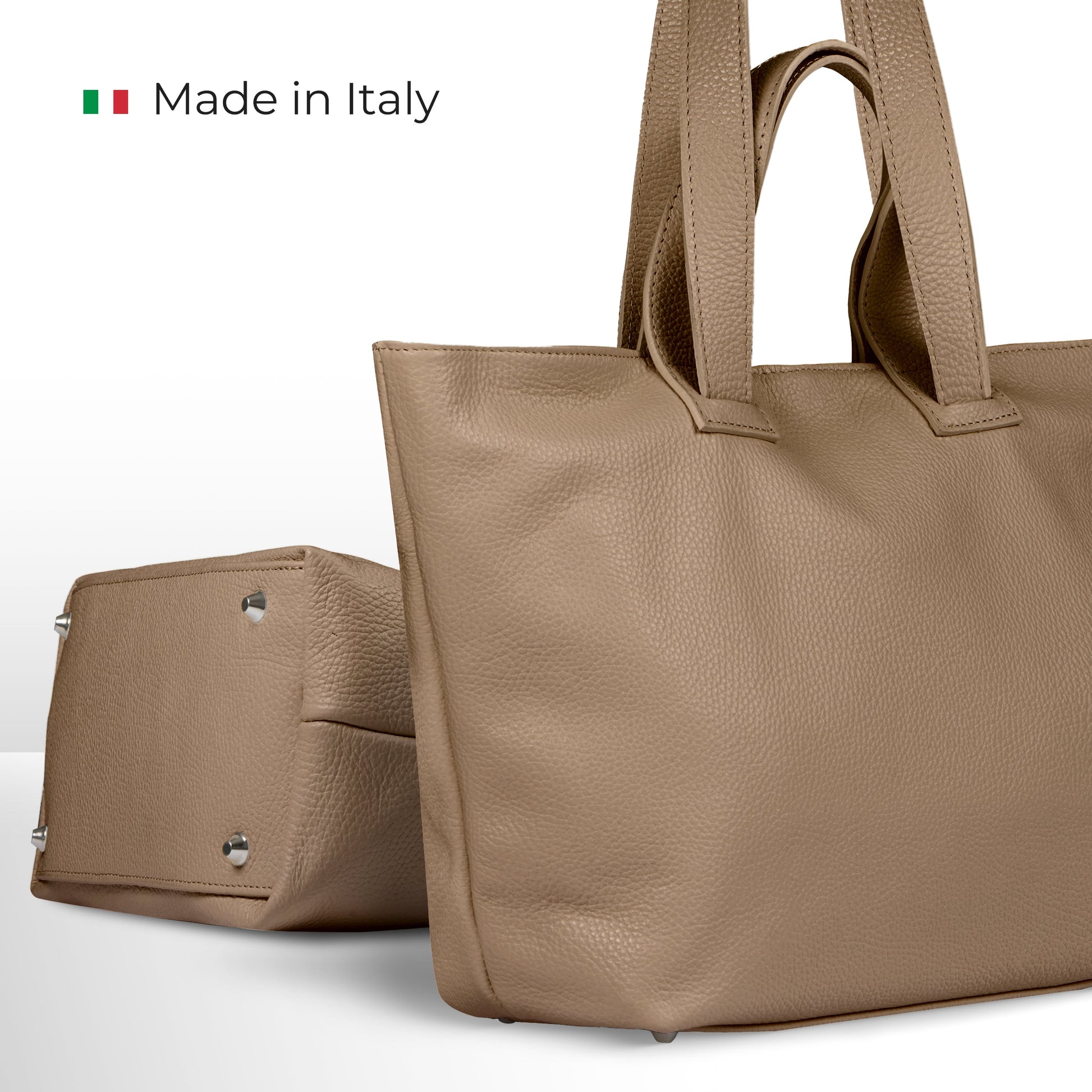 Italian Genuine Calf Leather Tote Bag 122500 TAKEASY