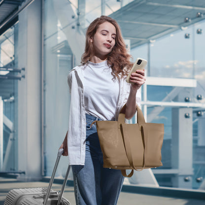 Italian Genuine Calf Leather Tote Bag 122500 TAKEASY