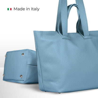 Italian Genuine Calf Leather Tote Bag 122500 TAKEASY