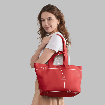 Italian Genuine Calf Leather Tote Bag 122500 TAKEASY