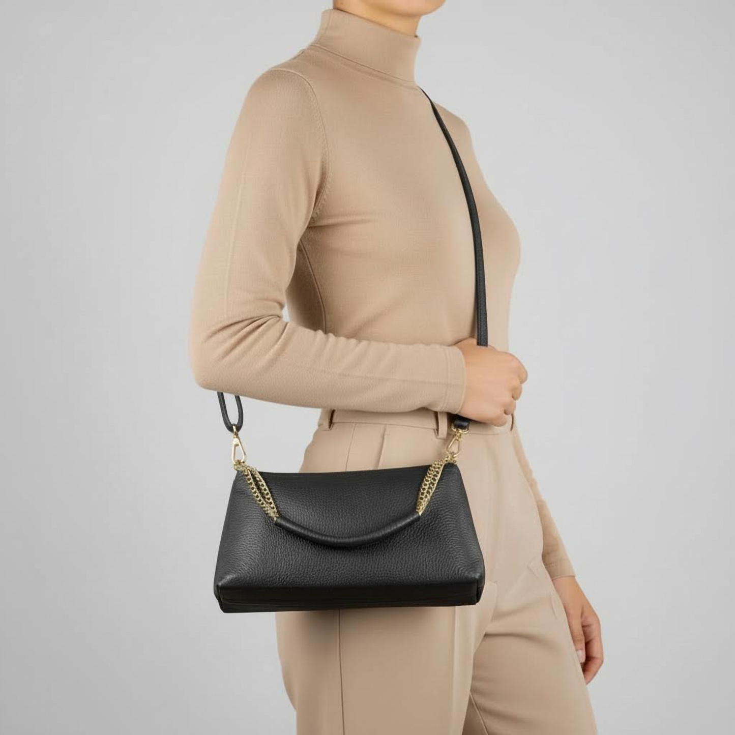 Italian Genuine Calf Leather Crossbody Bag 171522 TAKEASY