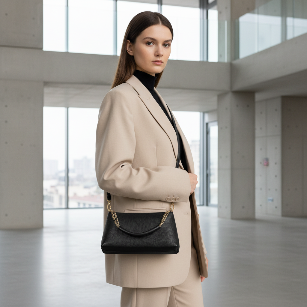 Italian Genuine Calf Leather Crossbody Bag 171522 TAKEASY
