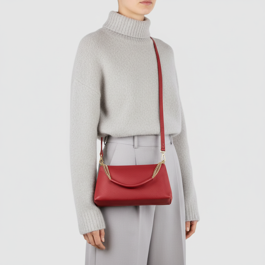Italian Genuine Calf Leather Crossbody Bag 171522 TAKEASY