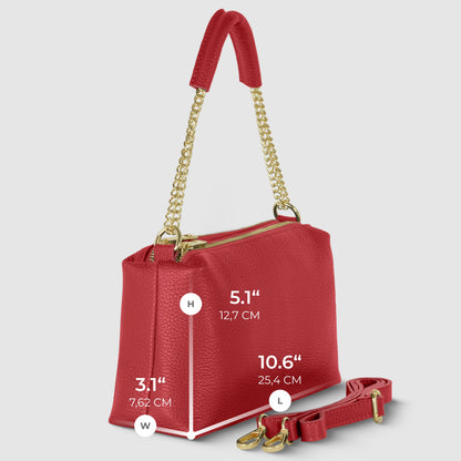 Italian Genuine Calf Leather Crossbody Bag 171522 TAKEASY