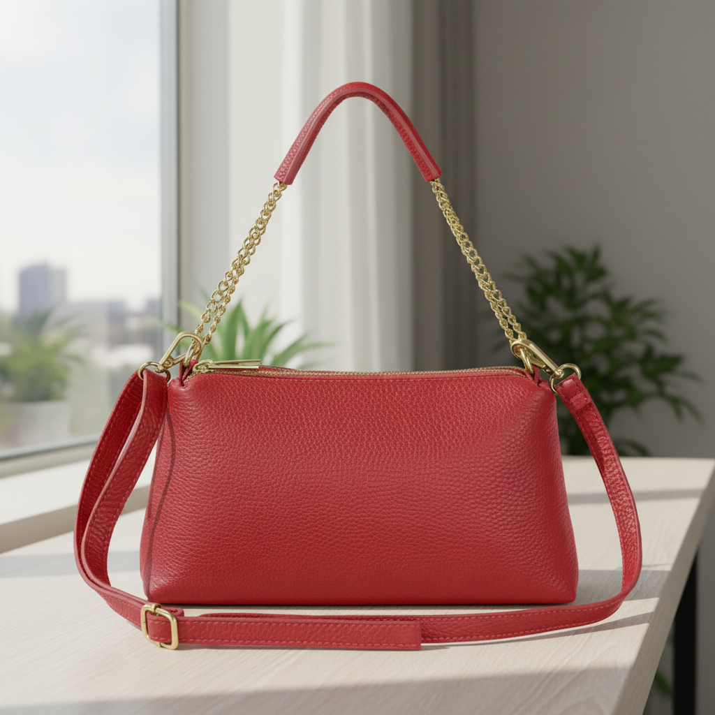 Italian Genuine Calf Leather Crossbody Bag 171522 TAKEASY