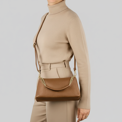 Italian Genuine Calf Leather Crossbody Bag 171522 TAKEASY