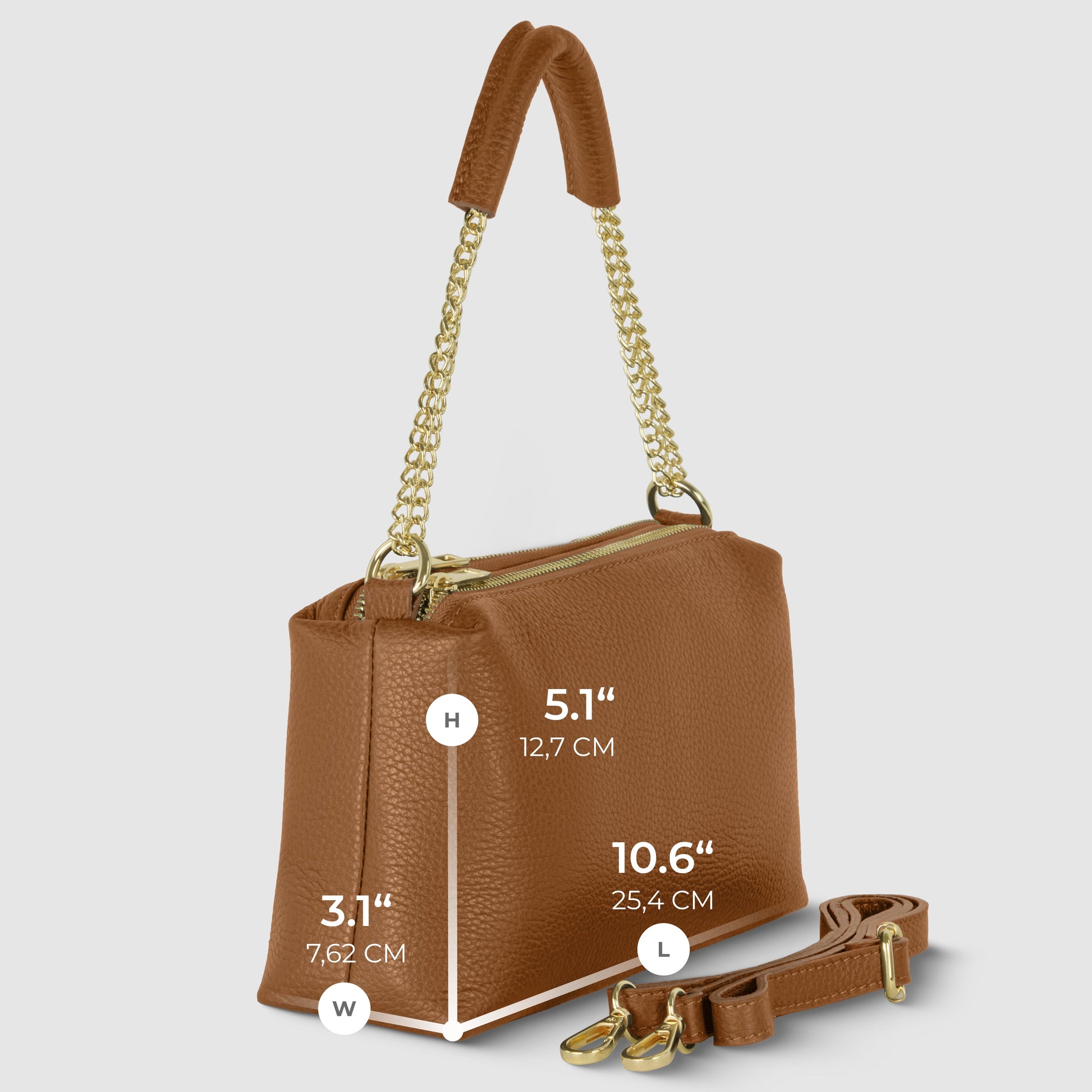 Italian Genuine Calf Leather Crossbody Bag 171522 TAKEASY