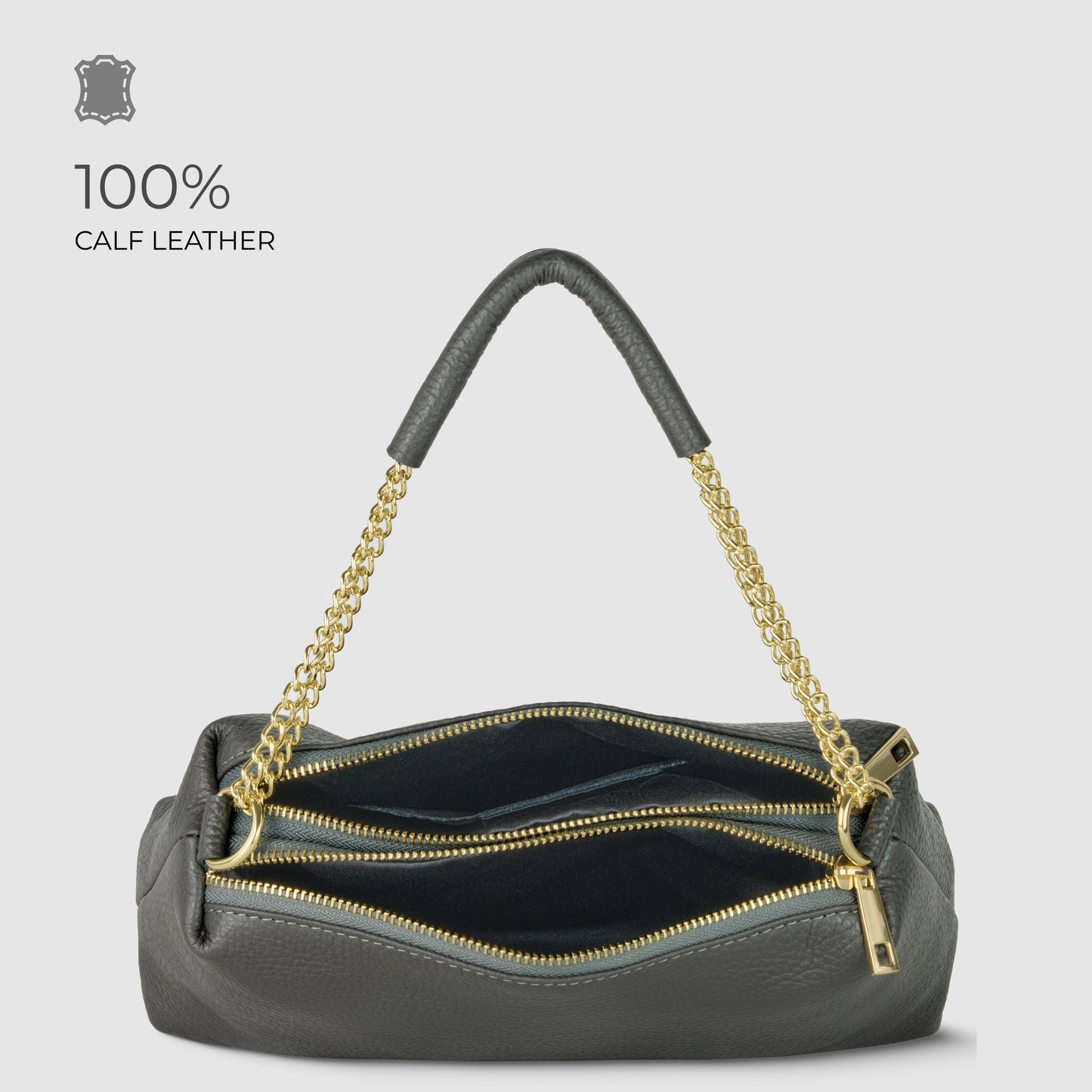 Italian Genuine Calf Leather Crossbody Bag 171522 TAKEASY