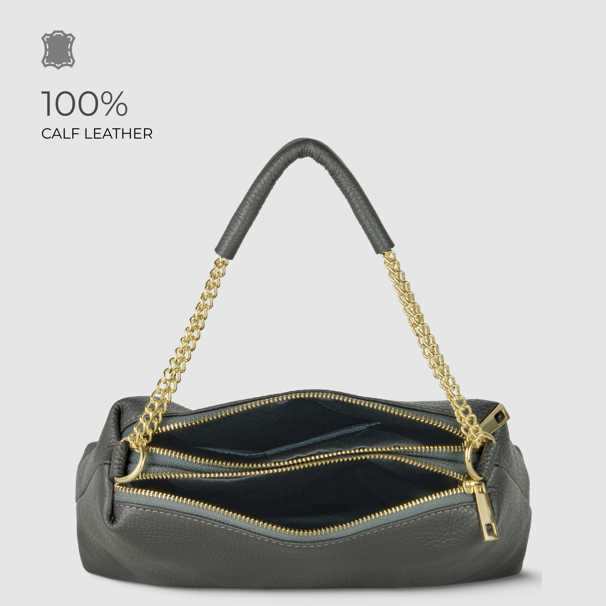 Italian Genuine Calf Leather Crossbody Bag 171522 TAKEASY