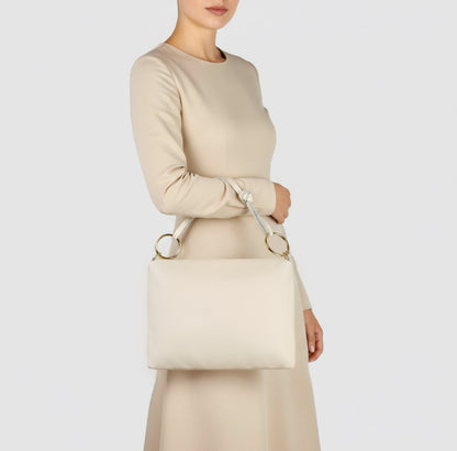 Italian Genuine Calf Leather Shoulder Bag 171551 TAKEASY