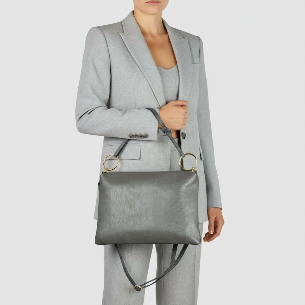 Italian Genuine Calf Leather Shoulder Bag 171551 TAKEASY