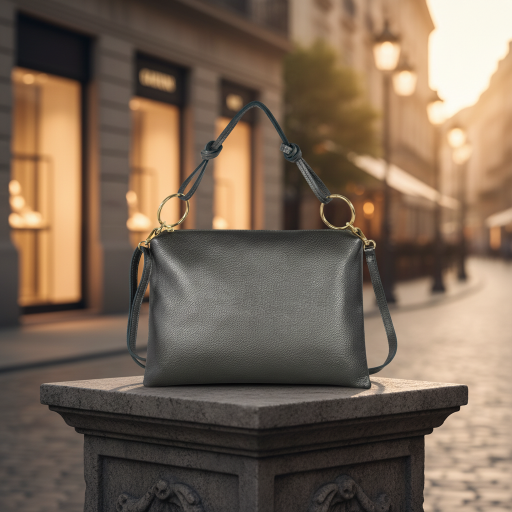 Italian Genuine Calf Leather Shoulder Bag 171551 TAKEASY
