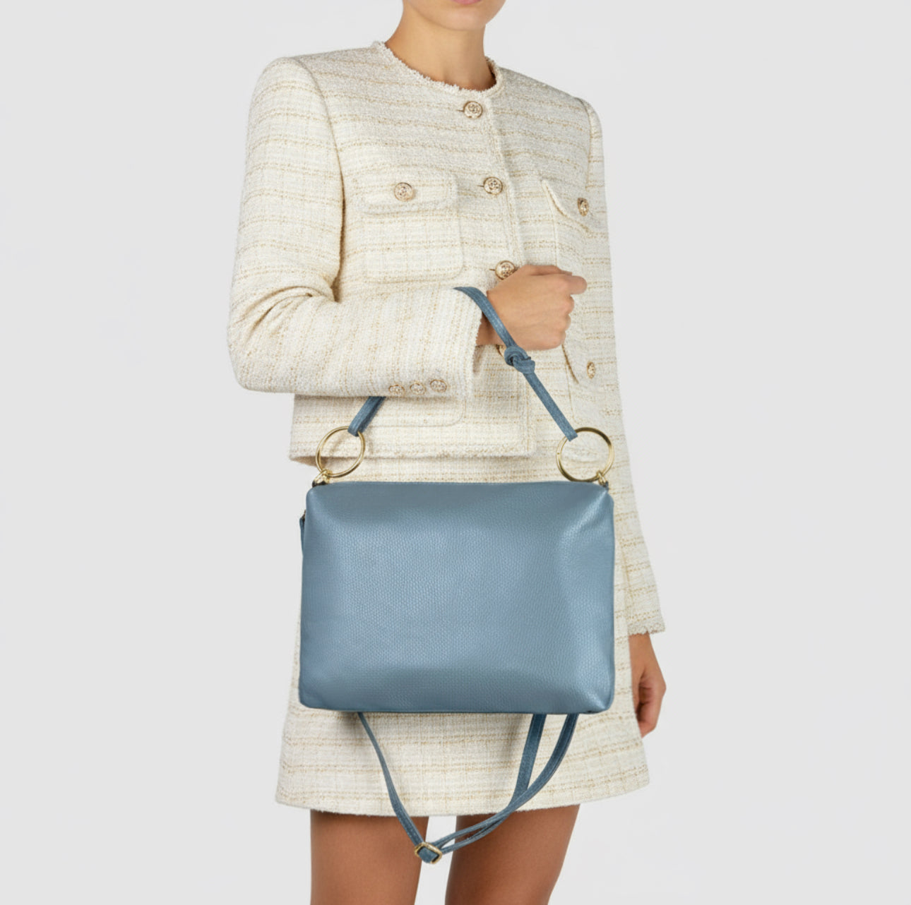 Italian Genuine Calf Leather Shoulder Bag 171551 TAKEASY