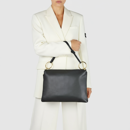Italian Genuine Calf Leather Shoulder Bag 171551 TAKEASY