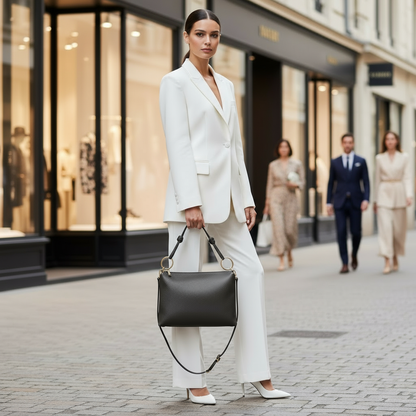 Italian Genuine Calf Leather Shoulder Bag 171551 TAKEASY