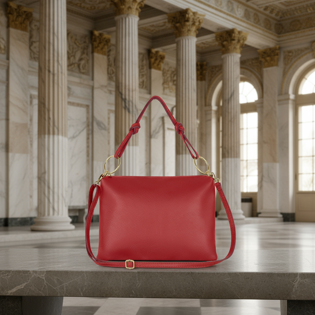 Italian Genuine Calf Leather Shoulder Bag 171551 TAKEASY