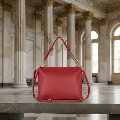 Italian Genuine Calf Leather Shoulder Bag 171551 TAKEASY