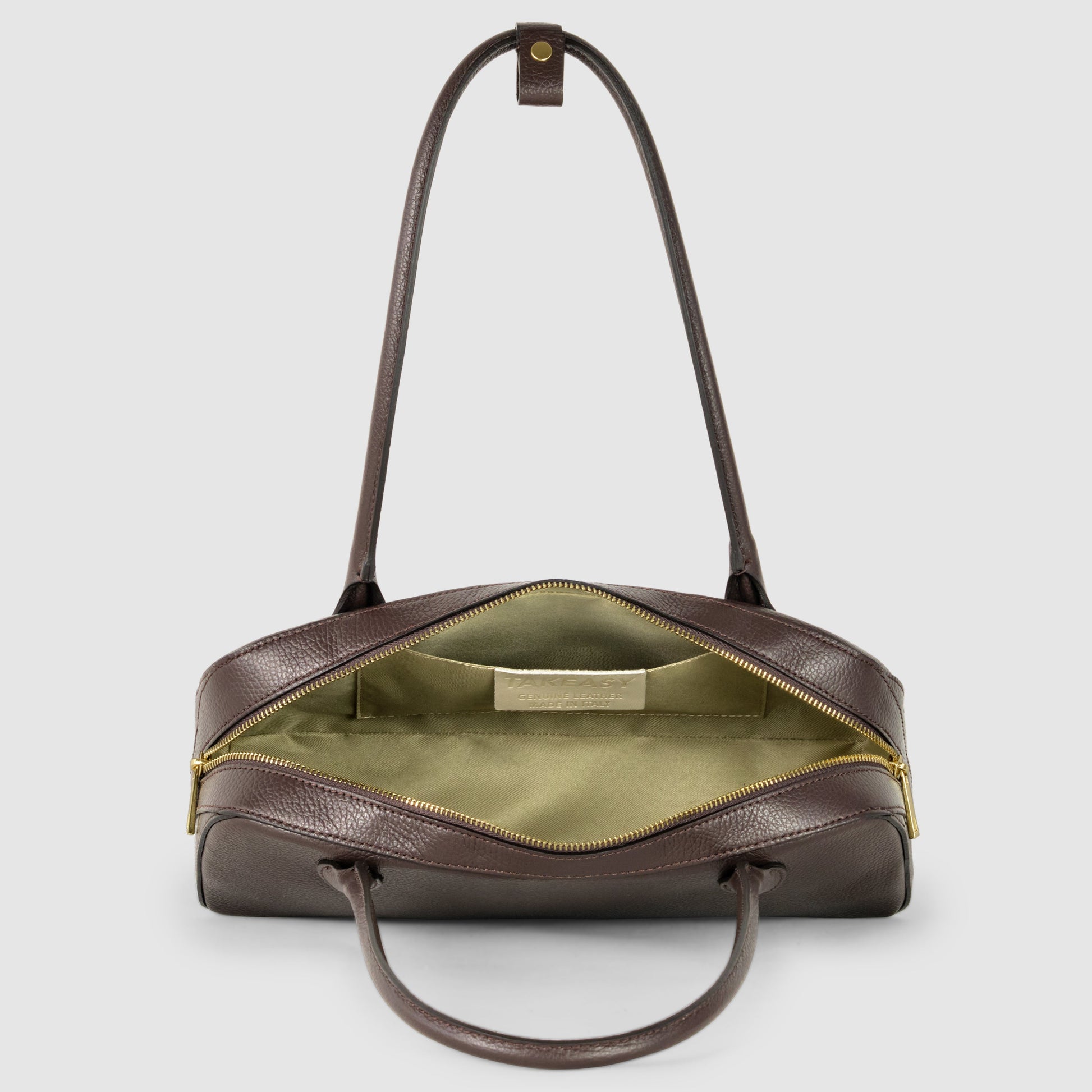 Italian Genuine Calf Leather Shoulder Bag 272511 TAKEASY