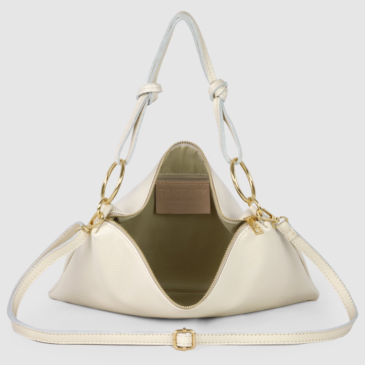 Italian Genuine Calf Leather Shoulder Bag 171551 TAKEASY