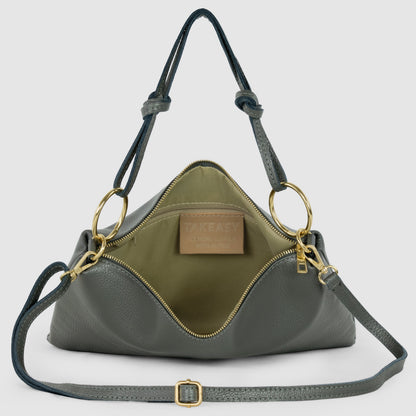Italian Genuine Calf Leather Shoulder Bag 171551 TAKEASY