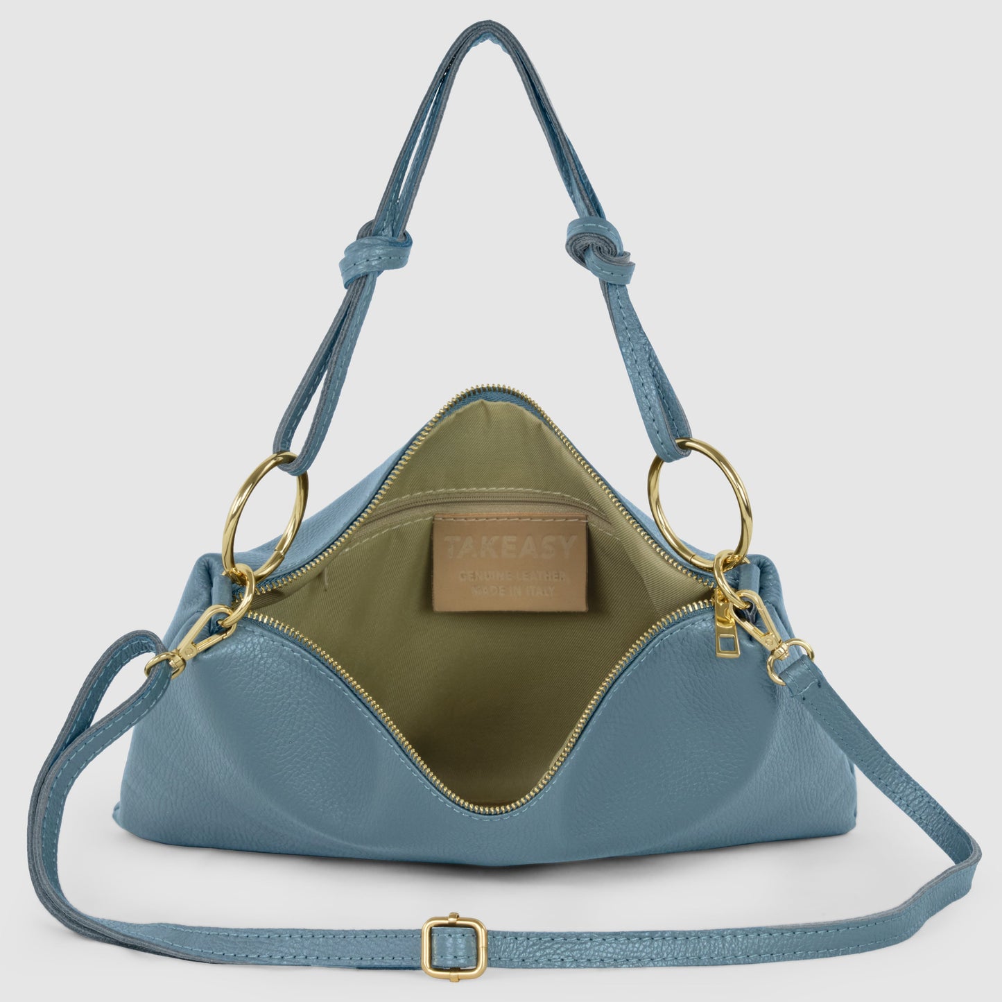 Italian Genuine Calf Leather Shoulder Bag 171551 TAKEASY