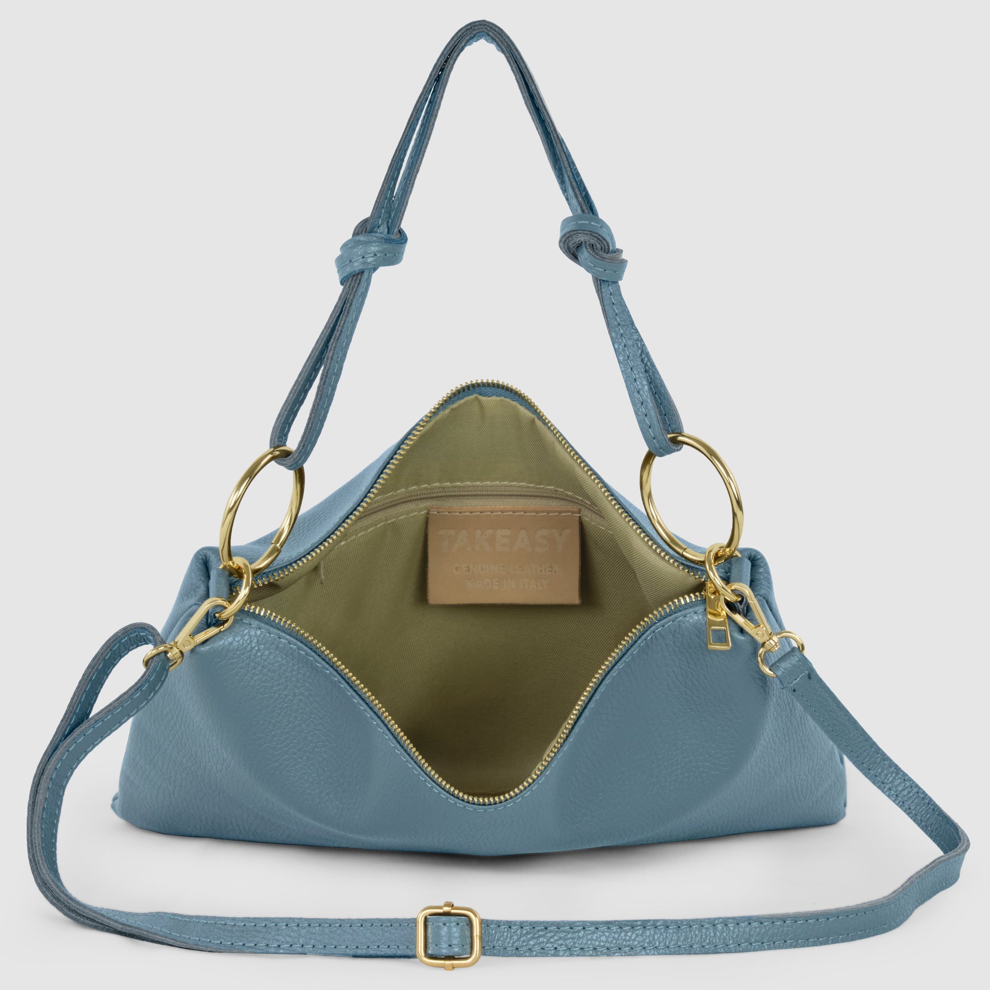 Italian Genuine Calf Leather Shoulder Bag 171551 TAKEASY