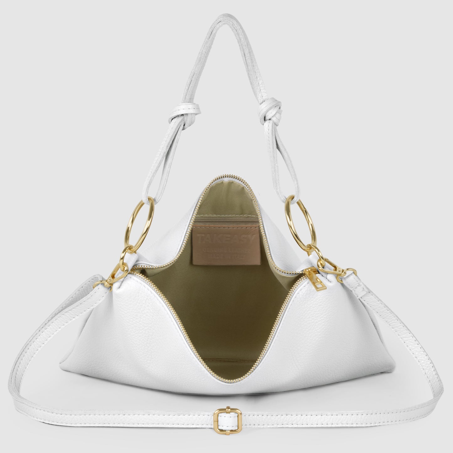 Italian Genuine Calf Leather Shoulder Bag 171551 TAKEASY