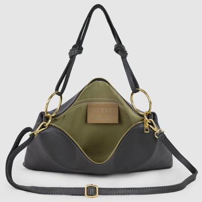 Italian Genuine Calf Leather Shoulder Bag 171551 TAKEASY