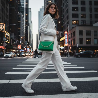 Italian Genuine Calf Leather Crossbody Bag 101315 TAKEASY