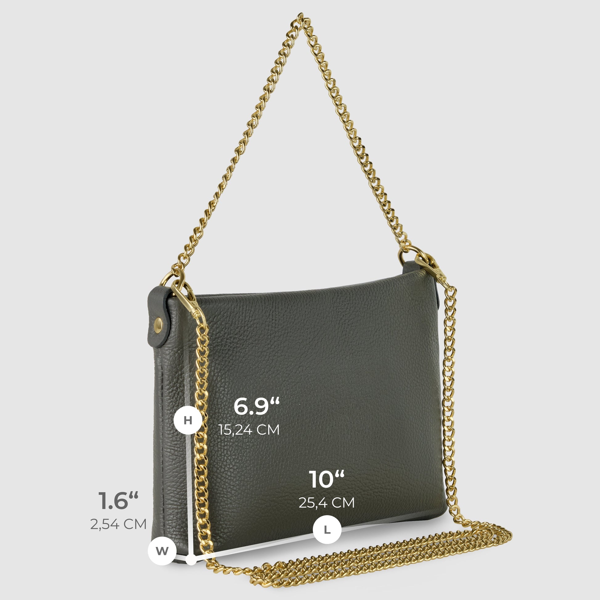 Italian Genuine Calf Leather Crossbody Bag 101315 TAKEASY
