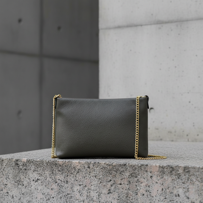 Italian Genuine Calf Leather Crossbody Bag 101315 TAKEASY
