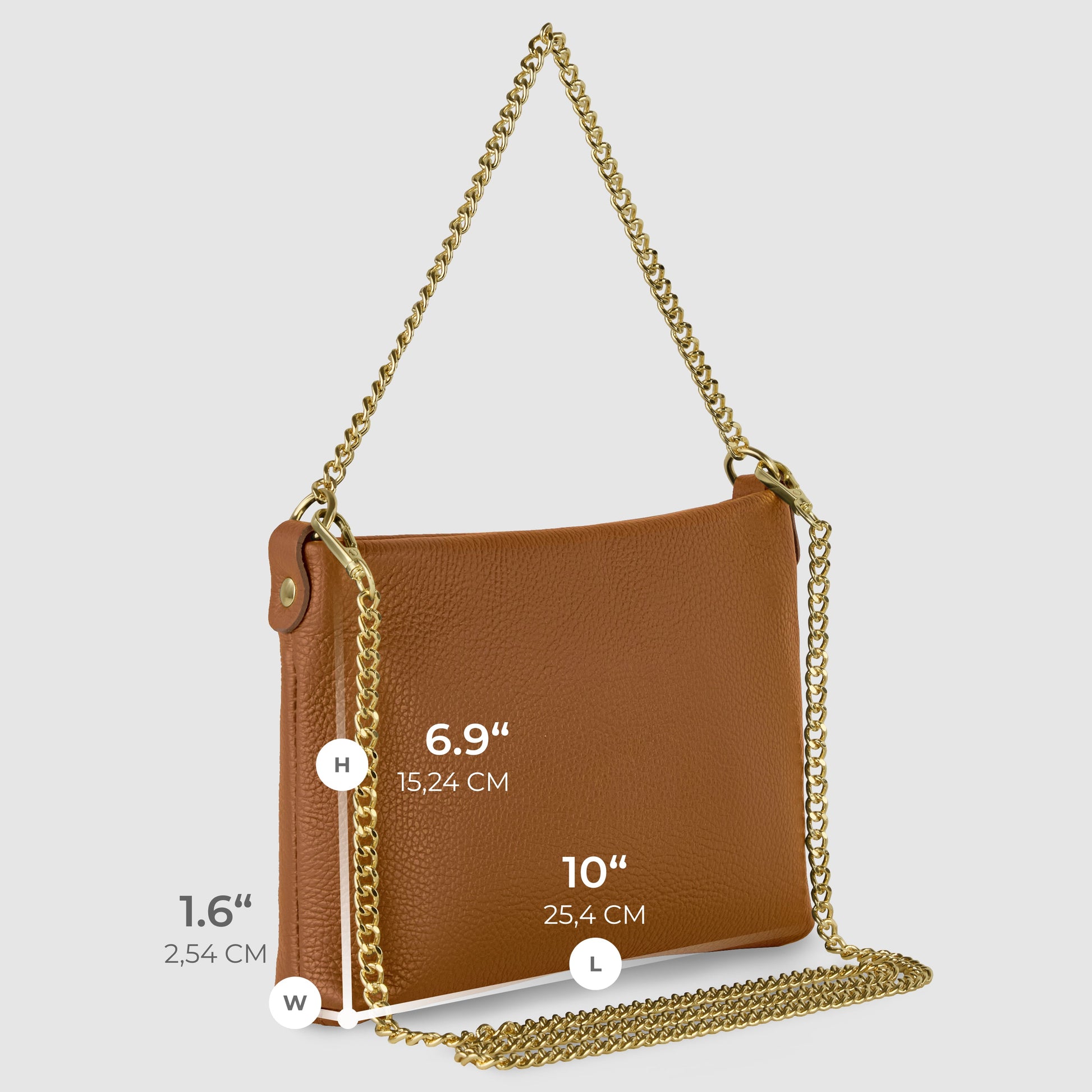 Italian Genuine Calf Leather Crossbody Bag 101315 TAKEASY