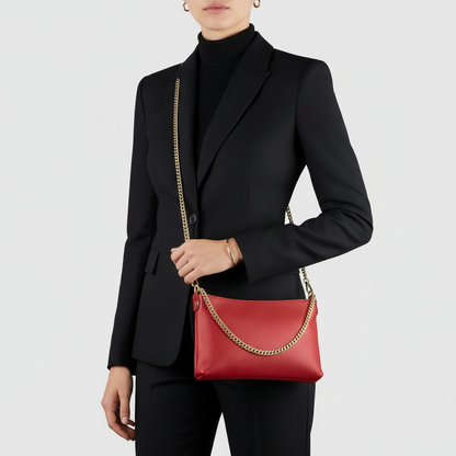 Italian Genuine Calf Leather Crossbody Bag 101315 TAKEASY