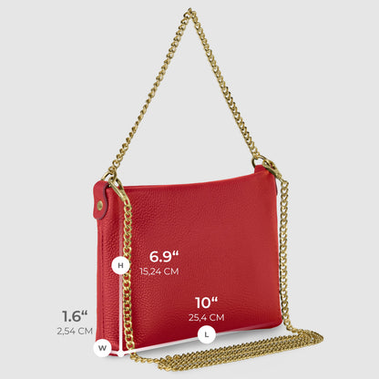 Italian Genuine Calf Leather Crossbody Bag 101315 TAKEASY