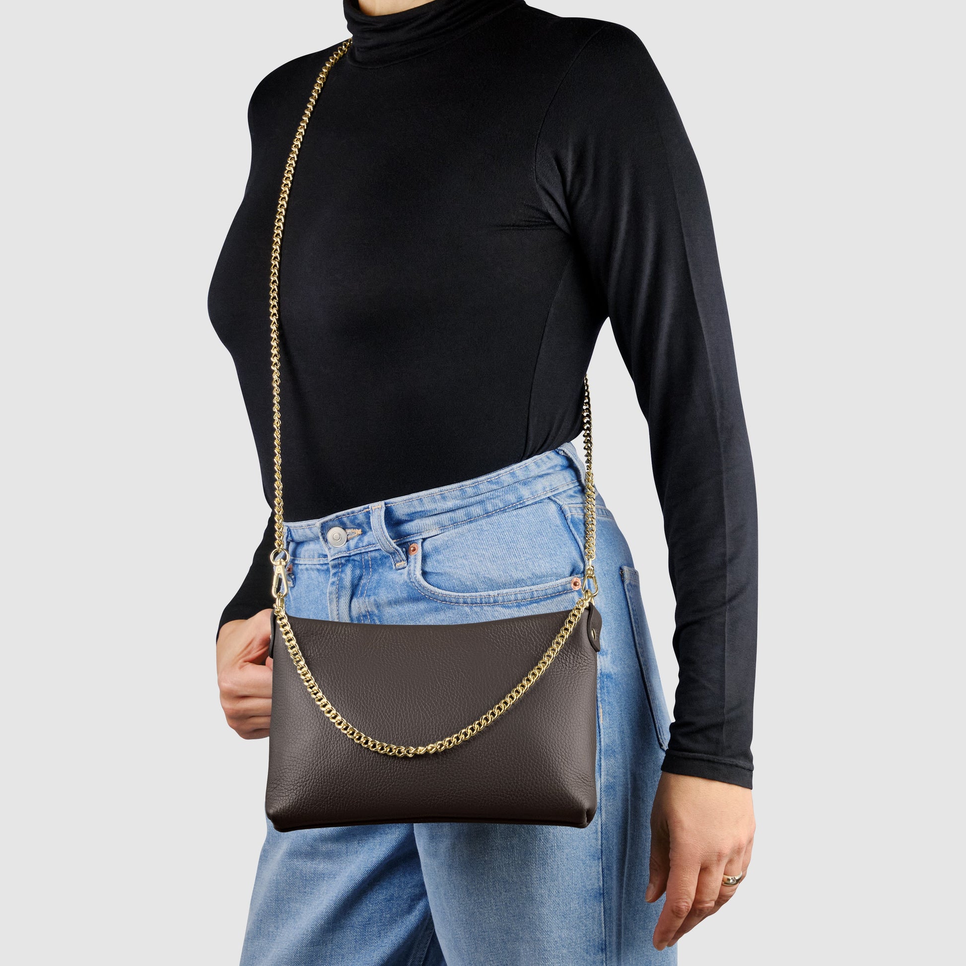 Italian Genuine Calf Leather Crossbody Bag 101315 TAKEASY