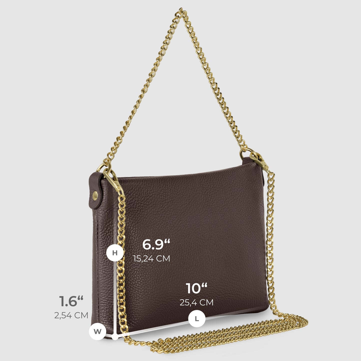 Italian Genuine Calf Leather Crossbody Bag 101315 TAKEASY