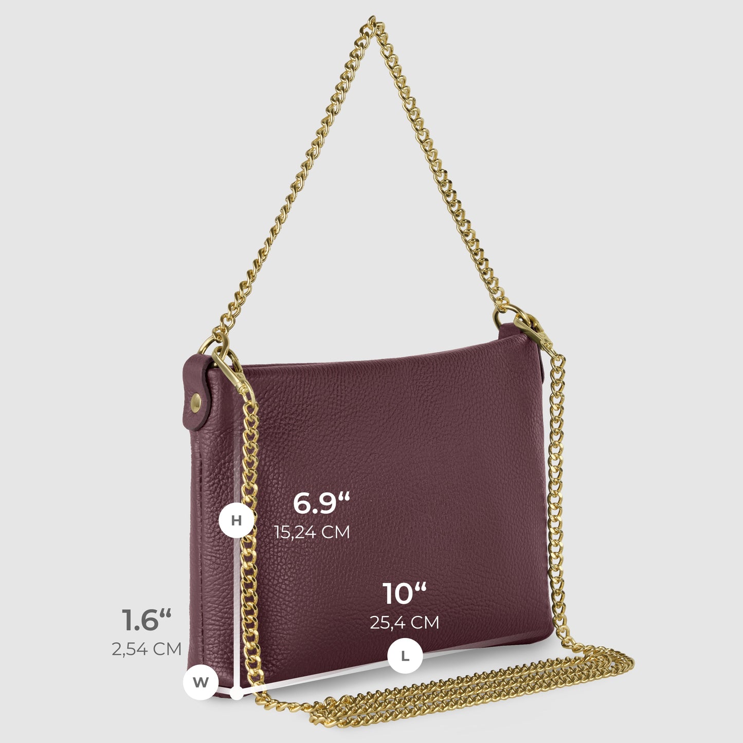 Italian Genuine Calf Leather Crossbody Bag 101315 TAKEASY