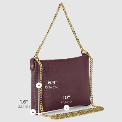 Italian Genuine Calf Leather Crossbody Bag 101315 TAKEASY