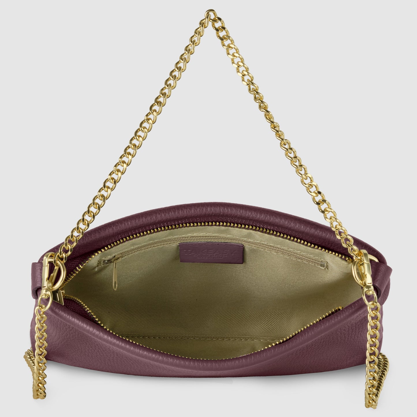 Italian Genuine Calf Leather Crossbody Bag 101315 TAKEASY