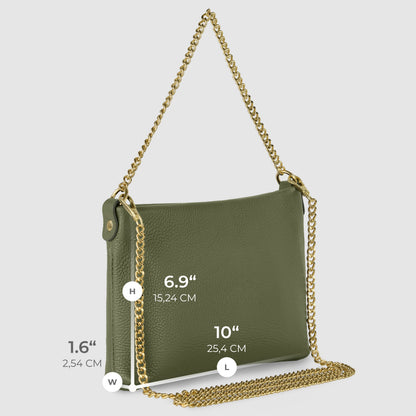 Italian Genuine Calf Leather Crossbody Bag 101315 TAKEASY