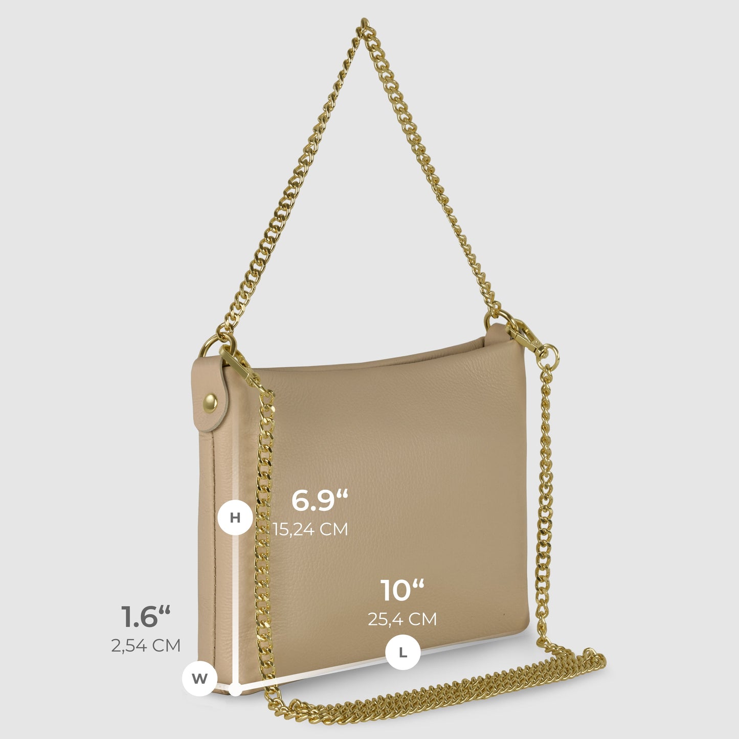 Italian Genuine Calf Leather Crossbody Bag 101315 TAKEASY
