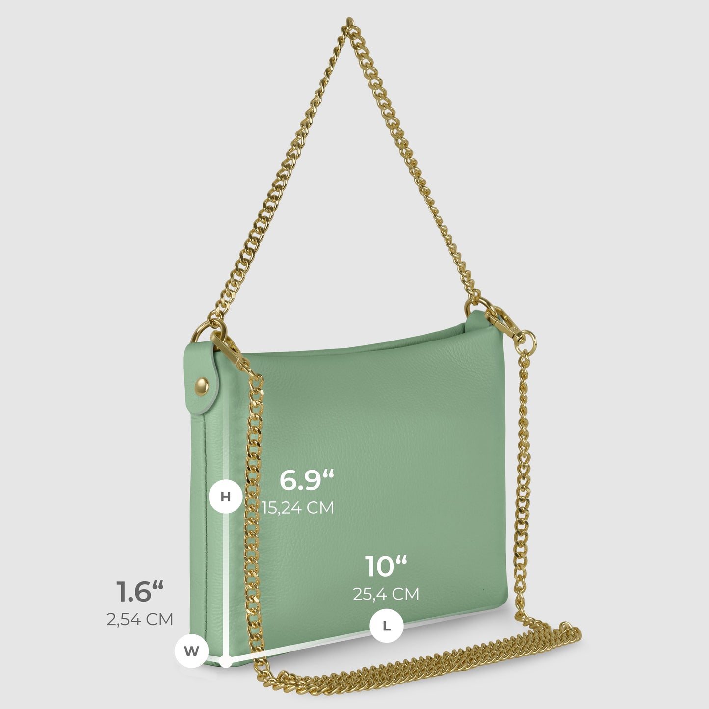 Italian Genuine Calf Leather Crossbody Bag 101315 TAKEASY