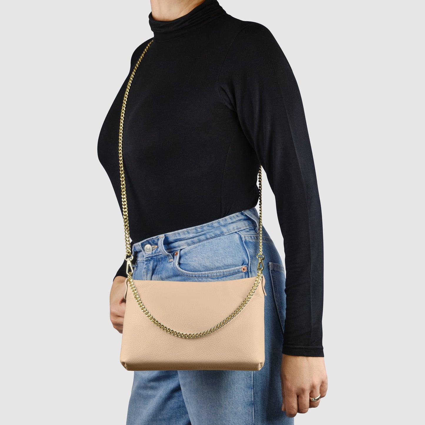 Italian Genuine Calf Leather Crossbody Bag 101315 TAKEASY