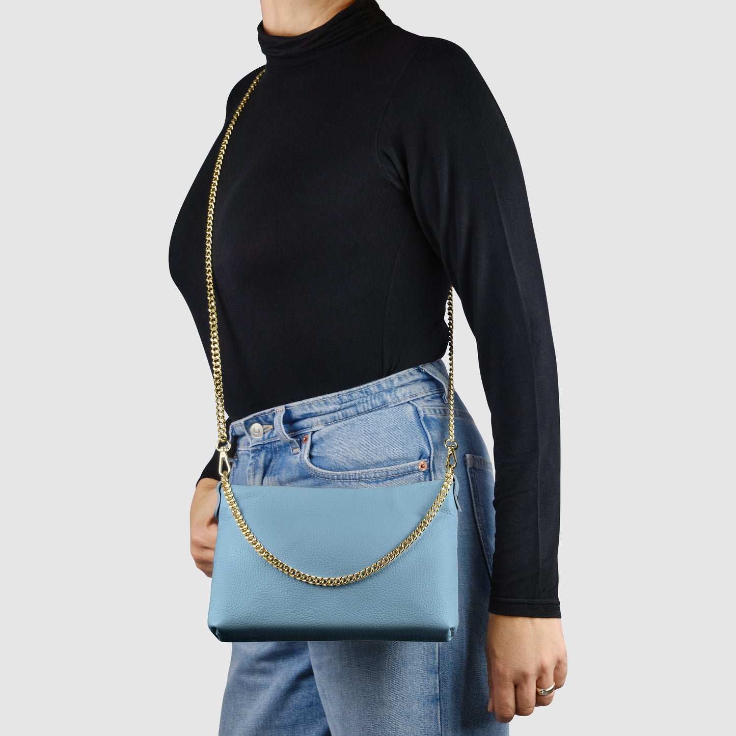 Italian Genuine Calf Leather Crossbody Bag 101315 TAKEASY
