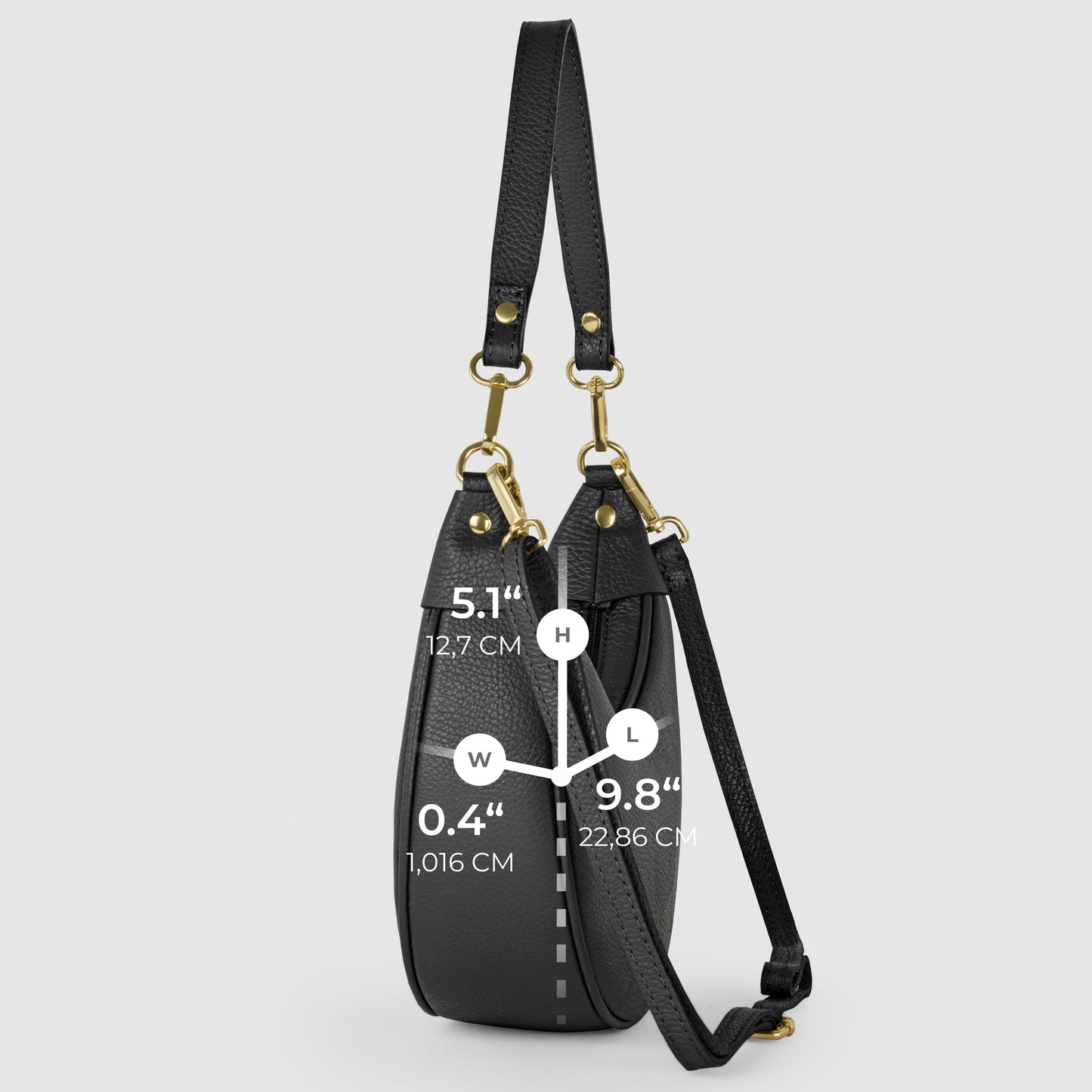 Italian Genuine Calf Leather Shoulder Bag 222024 TAKEASY