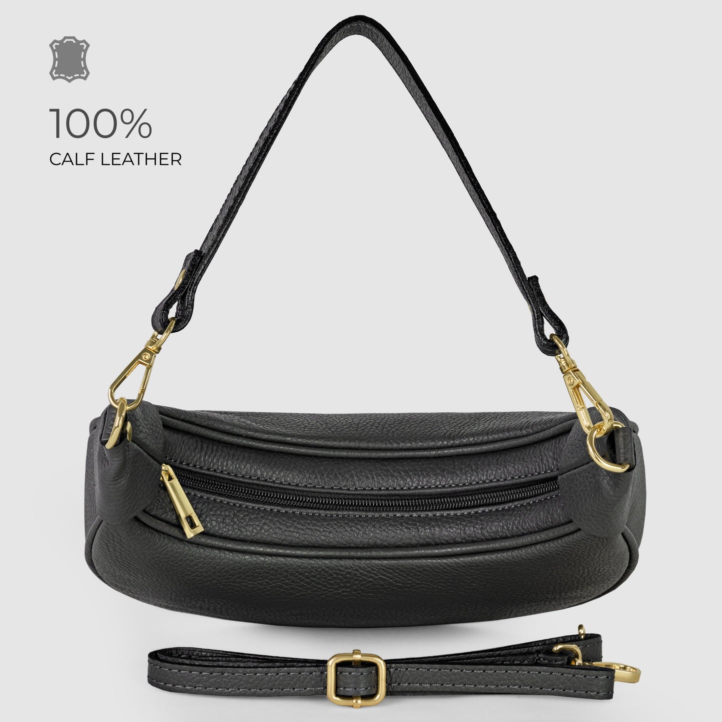 Italian Genuine Calf Leather Shoulder Bag 222024 TAKEASY