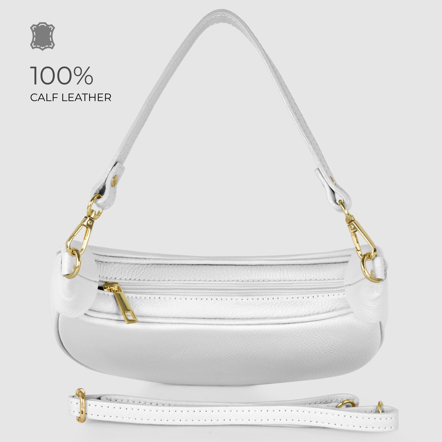 Italian Genuine Calf Leather Shoulder Bag 222024 TAKEASY
