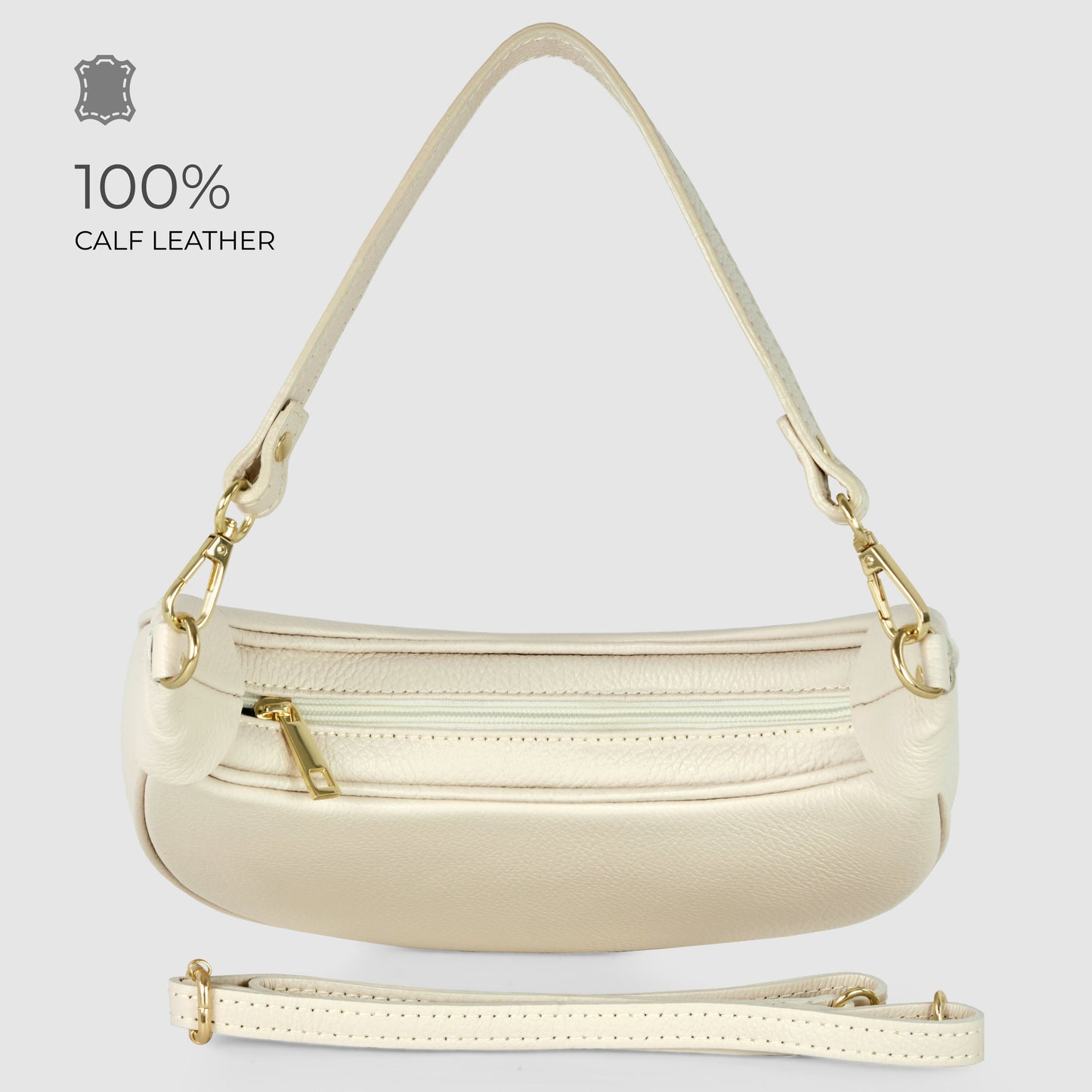 Italian Genuine Calf Leather Shoulder Bag 222024 TAKEASY